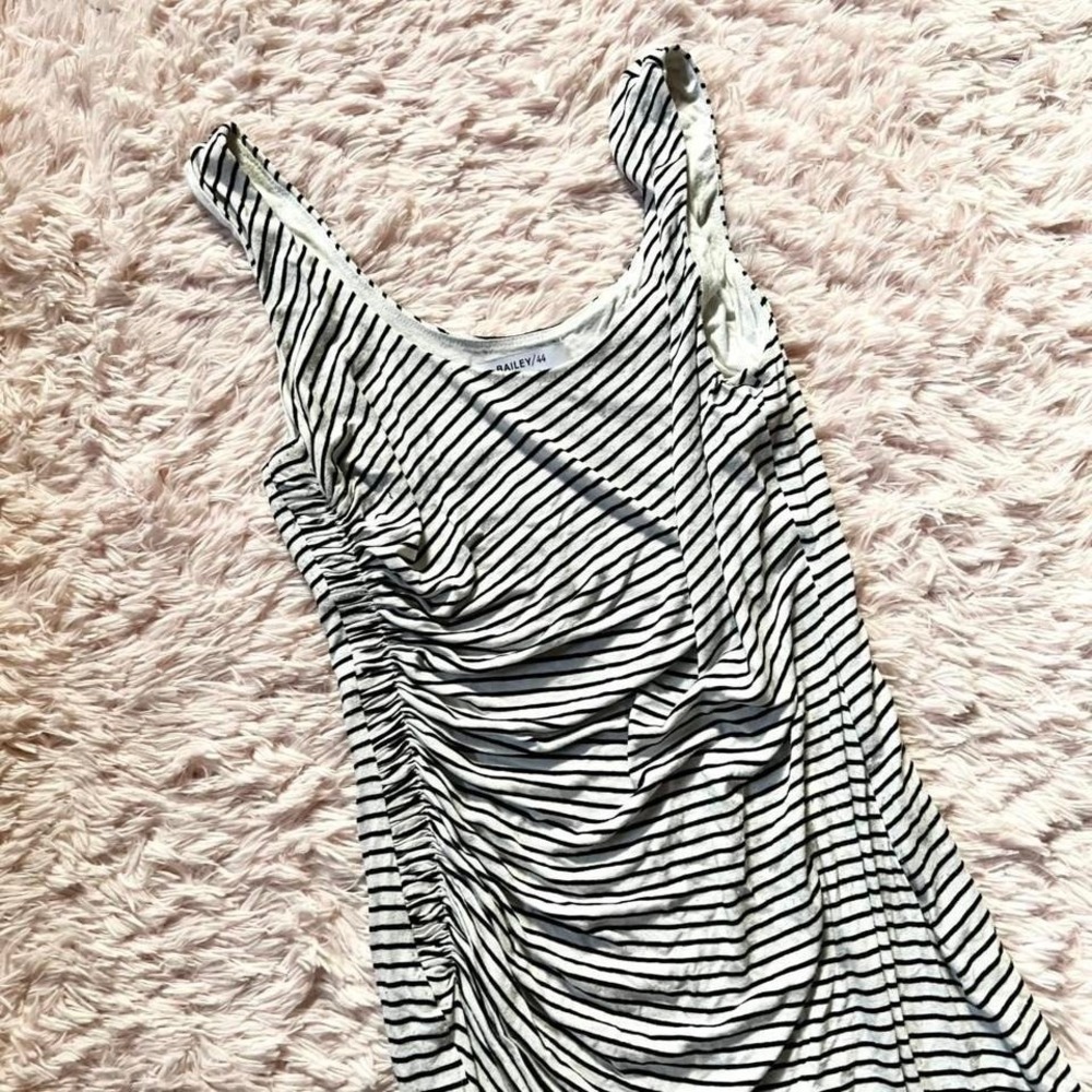 Bailey 44 Anthropology Striped Ruched Sailor Coastal Tank Dress Womens S Preppy - Picture 2 of 5